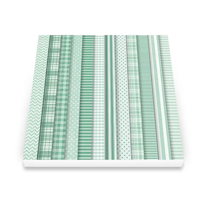 View 2 of Basic Green Paper Pack 6" x 6" - Art Impressions