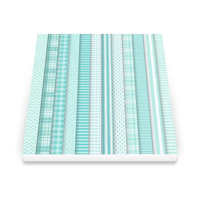 View 2 of Basic Teal Paper Pack 6" x 6" - Art Impressions