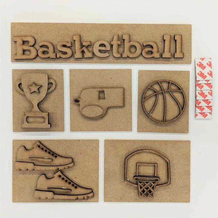 Basketball Shadow Box Kit-Foundations Decor