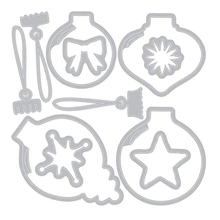 Baubles Clear Stamp Set with Framelits - 49 and Market - Sizzix