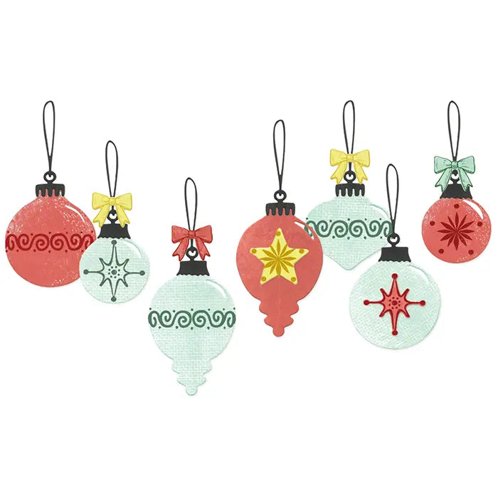 Baubles Clear Stamp Set with Framelits - 49 and Market - Sizzix