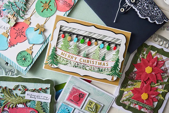 Baubles Clear Stamp Set with Framelits - 49 and Market - Sizzix