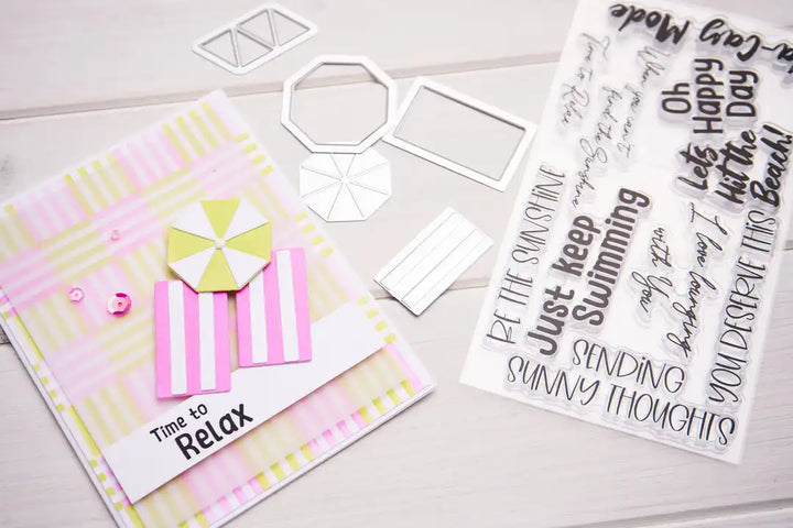 View 4 of Beach Blankets & Brellas #2 Thinlits Dies by Catherine Pooler - Sizzix
