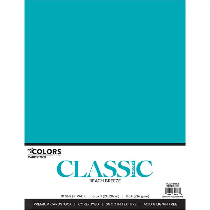 Beach Breeze Classic Cardstock Pack, 8.5" x 11" - My Colors - PhotoPlay