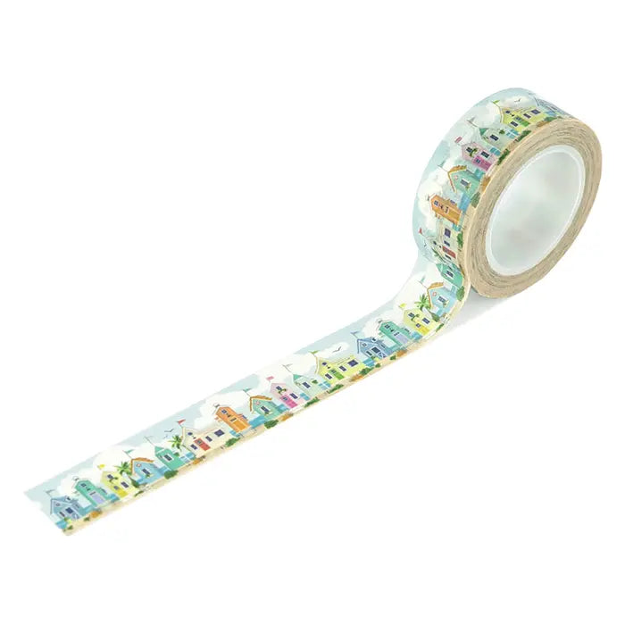 Beach Front Houses Washi Tape - Beach Town - Carta Bella