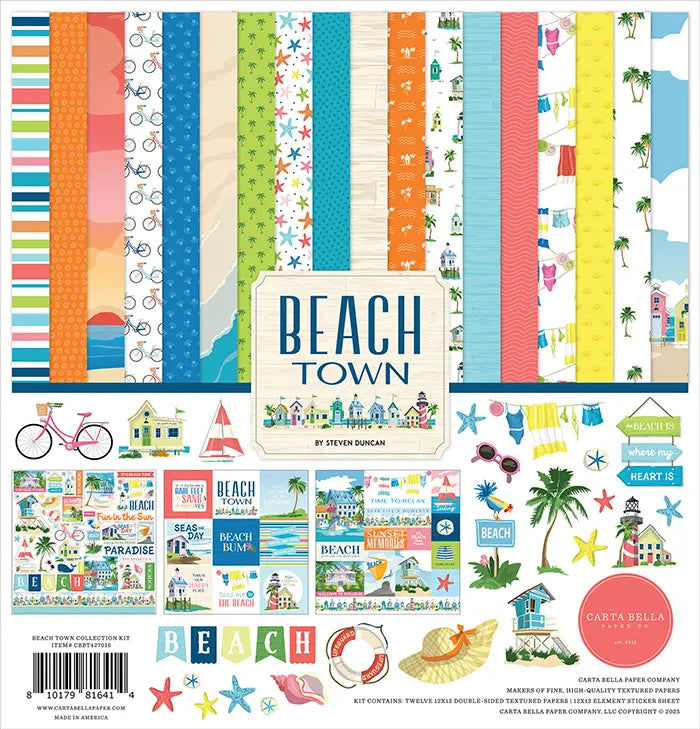 Beach Town 12" x 12" Collection Kit - Carta Bella
