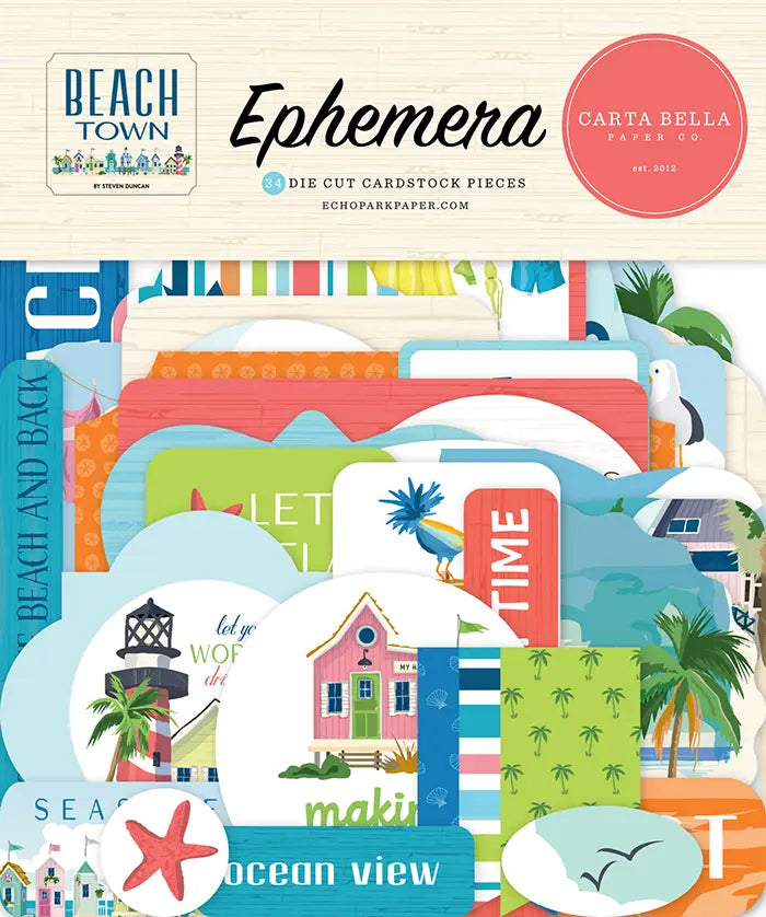 Beach Town Ephemera - Carta Bella