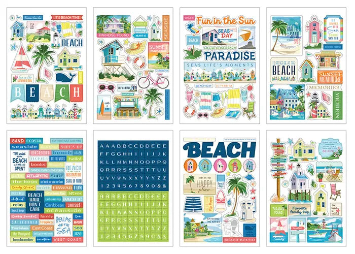 View 2 of Beach Town Sticker Book - Carta Bella