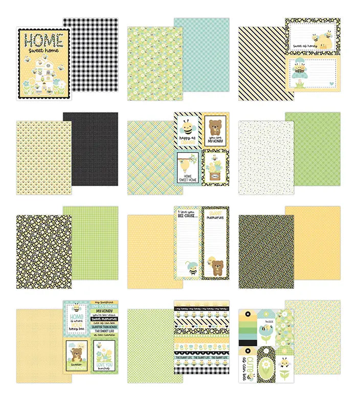 View 2 of Bee Happy Paper Pad, 6" x 8" - Doodlebug