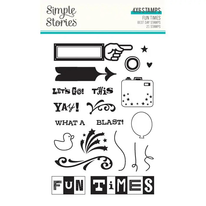 Best Day Fun Times Stamps - Simple Stories