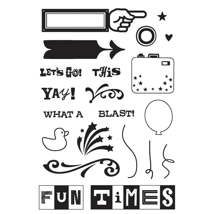 Best Day Fun Times Stamps - Simple Stories