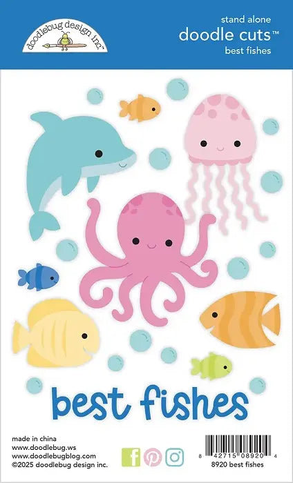 Best Fishes Doodle Cuts - Summer Fun - Doodlebug