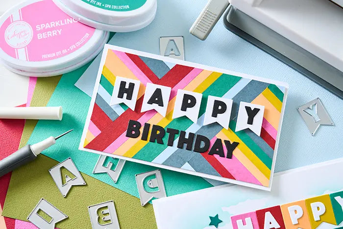 View 5 of Birthday Bunting Thinlits Die Set - Catherine Pooler - Sizzix