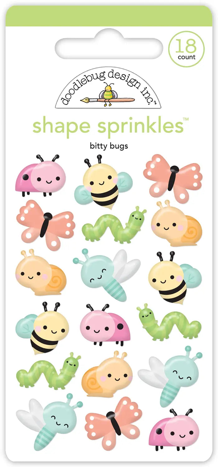 Bitty Bugs Shape Sprinkles - Butterfly Kisses - Doodlebug