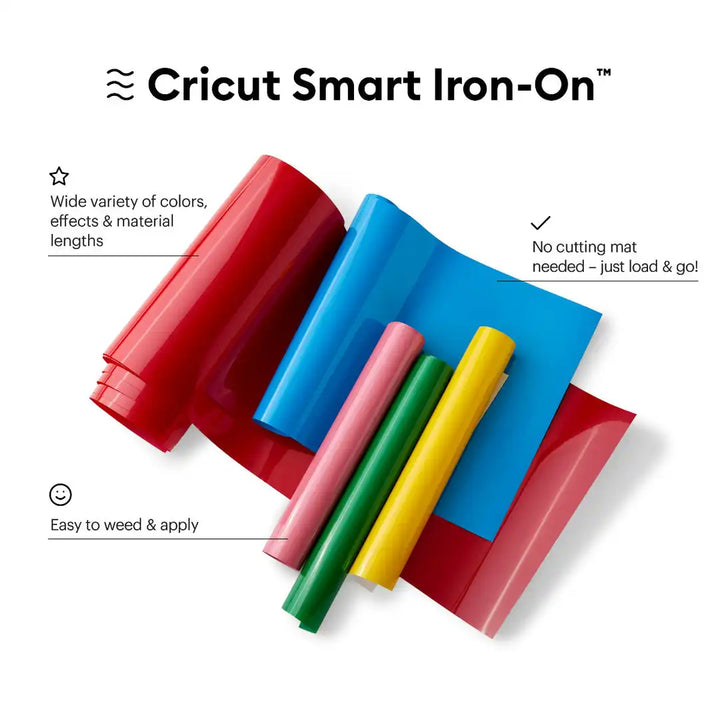 Black Smart Iron-On Vinyl, 3 ft-Cricut