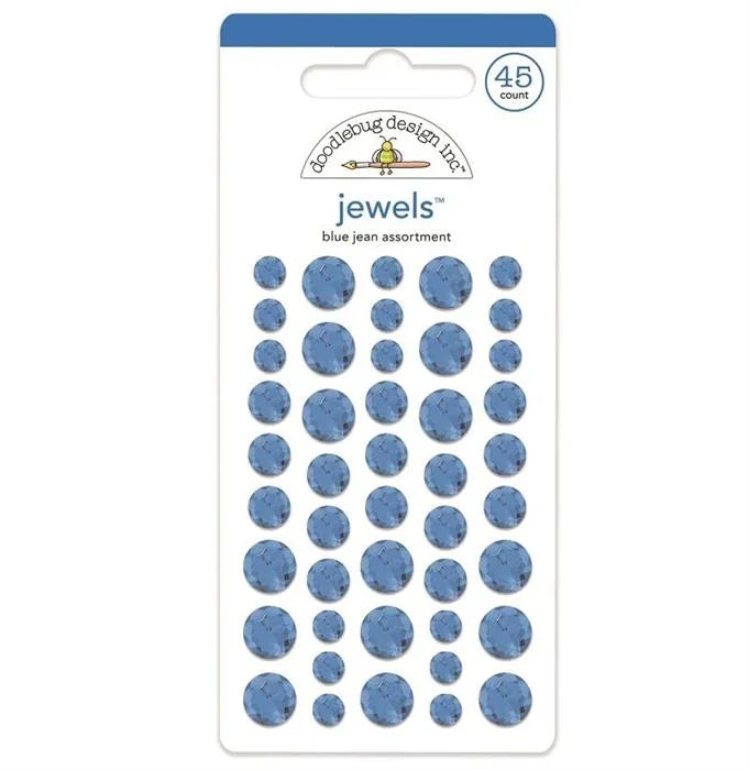 Blue Jean Jewels - Monochromatic - Doodlebug