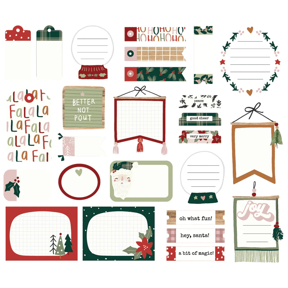Boho Christmas - Journal Bits & Pieces - Simple Stories