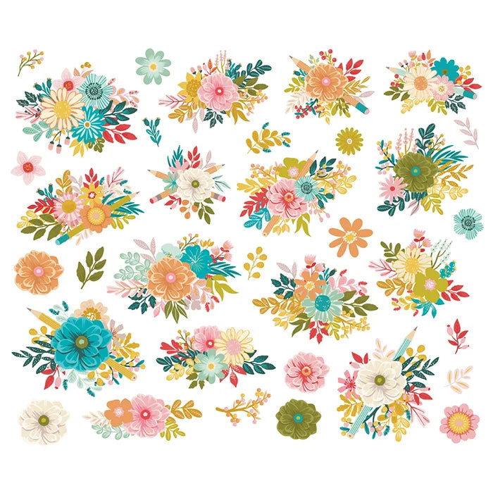 View 2 of Book Fair Floral Bits & Pieces - Simple Stories