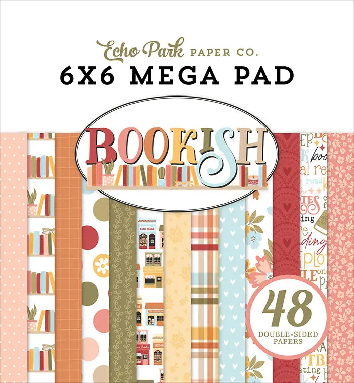 Bookish Cardmakers Mega Cardstock Pad, 6" x 6" - Echo Park