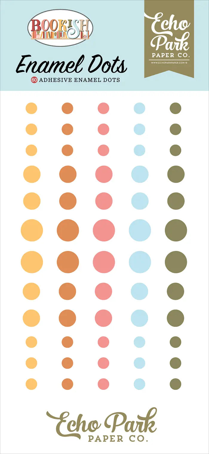 Echo Park Bookish Enamel Dot Stickers