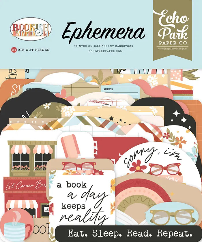 Bookish Ephemera Die Cuts - Echo Park