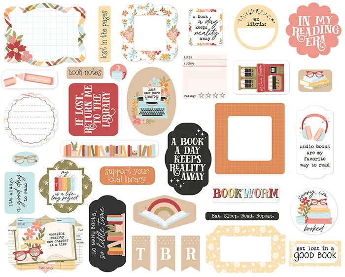 Bookish Ephemera Die Cuts - Echo Park