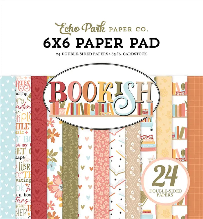 Bookish Paper Pad, 6" x 6" - Echo Park