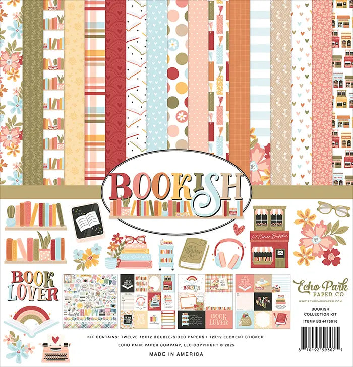 Bookish Scrapbook Collection Kit, 12" x 12" - Echo Park