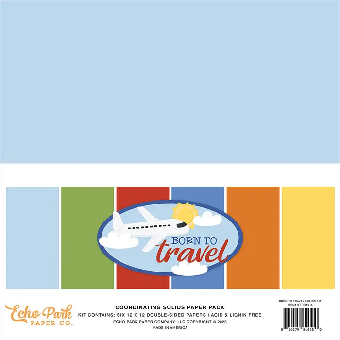 Born To Travel Solids Kit - Echo Park
