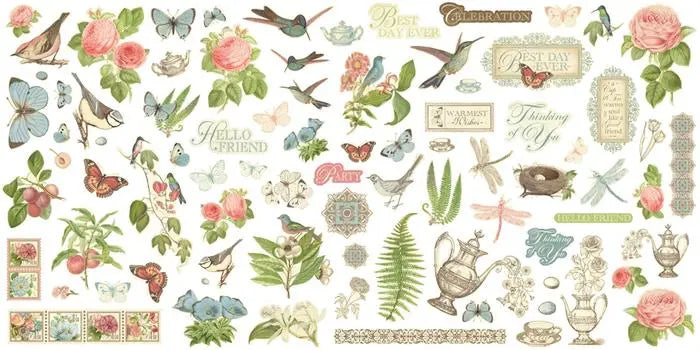 Botanical Tea Keepsake Kit with Exclusive Metal Die-Set - Graphic 45