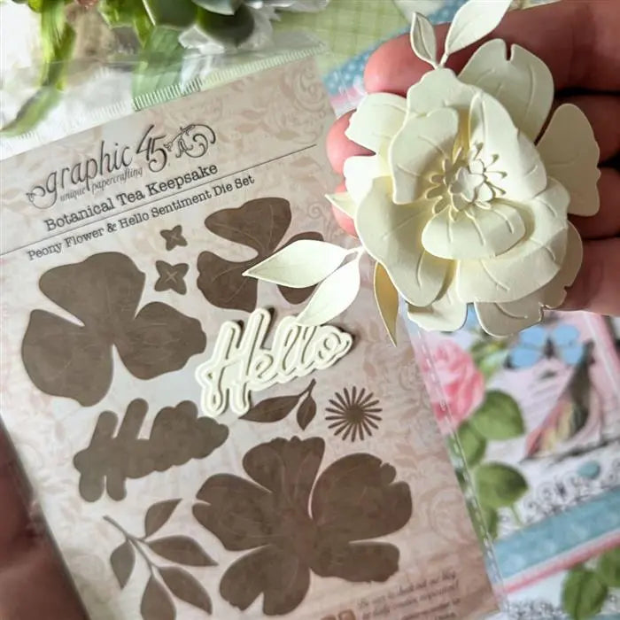 Botanical Tea Keepsake Kit with Exclusive Metal Die-Set - Graphic 45