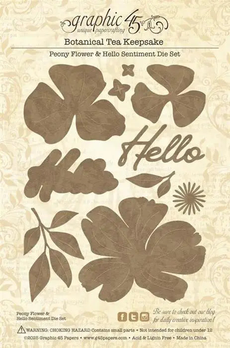 Botanical Tea Keepsake Kit with Exclusive Metal Die-Set - Graphic 45