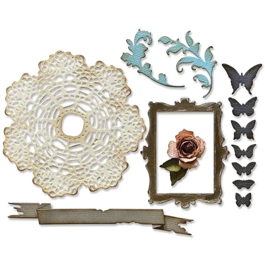 View 5 of Boutique Thinlits Die Set - Back from the Vault by Tim Holtz - Sizzix