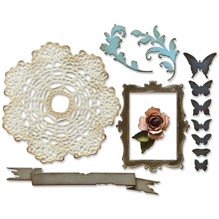 View 5 of Boutique Thinlits Die Set - Back from the Vault by Tim Holtz - Sizzix
