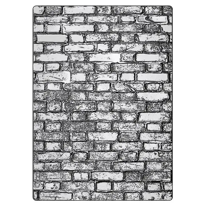 Brickwork 3-D Texture Fades Embossing Folder Large/A5 - Tim Holtz - Sizzix