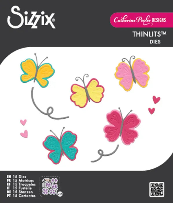 Bright Butterflies #2 Framelits Die Set - Catherine Pooler - Sizzix