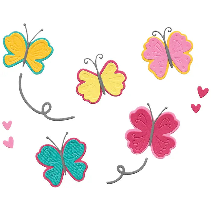 Bright Butterflies #2 Framelits Die Set - Catherine Pooler - Sizzix