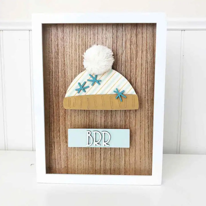 Brrrr Snow Hat - Simply Framed - Foundations Decor
