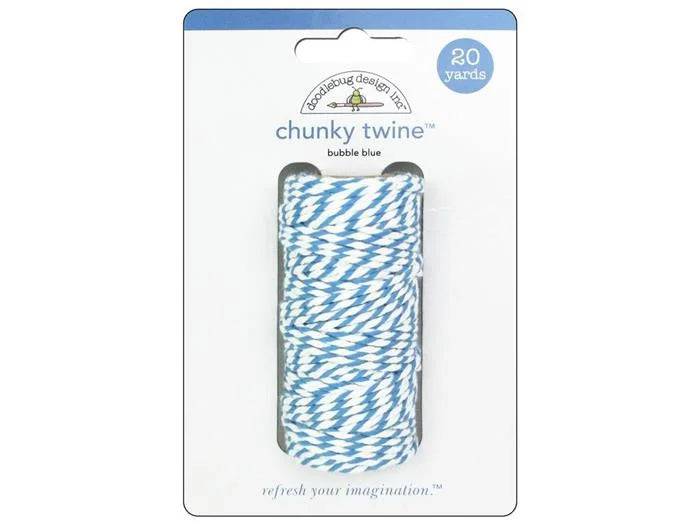 Bubble Blue Chunky Twine - Monochromatic - Doodlebug
