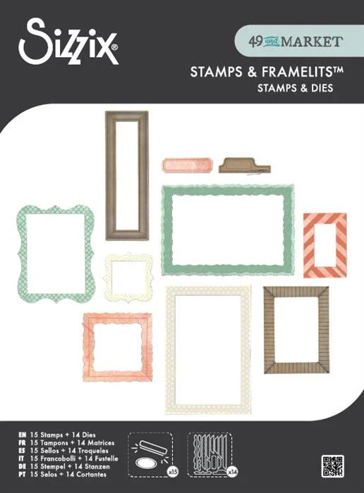 Build-A-Frame Stamps and Framelits Die Set by 49 & Market - Sizzix