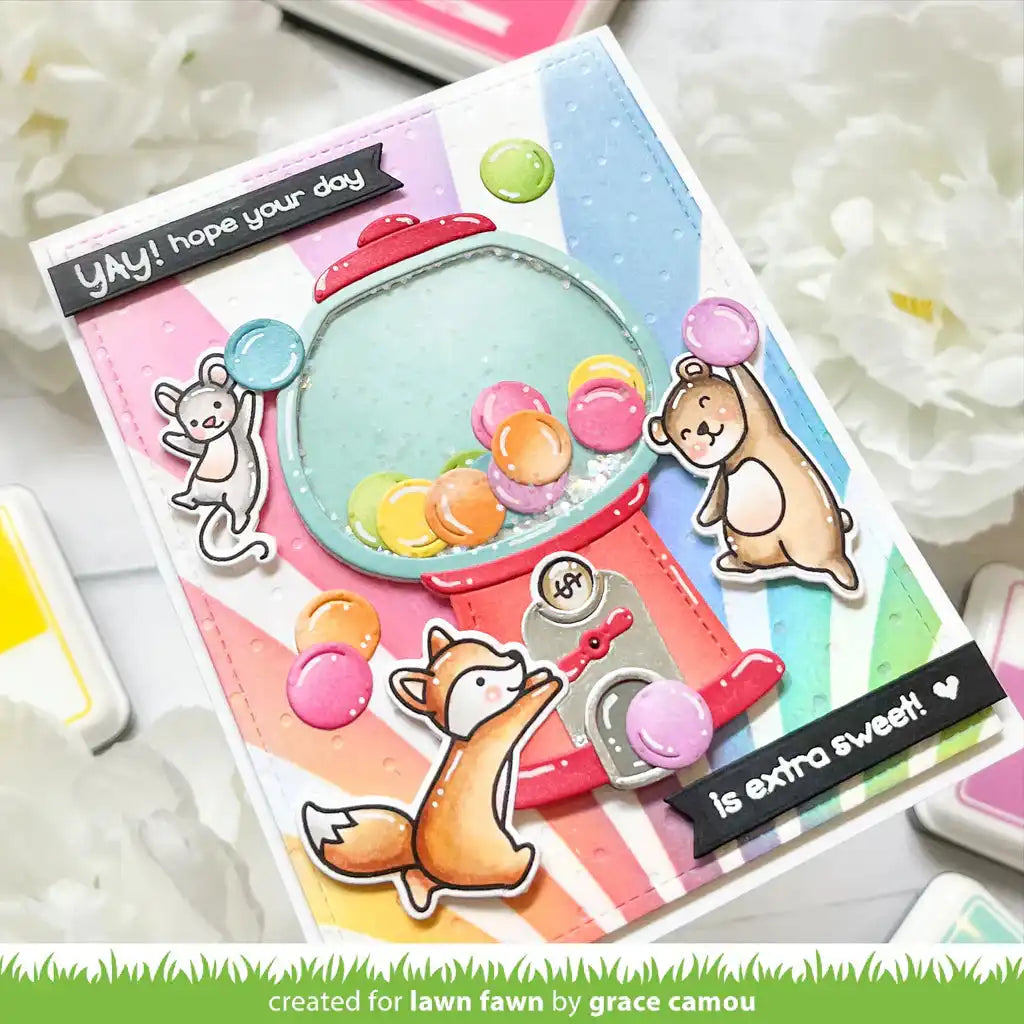 Build-A-Gumball Machine Lawn Cuts Dies - Lawn Fawn