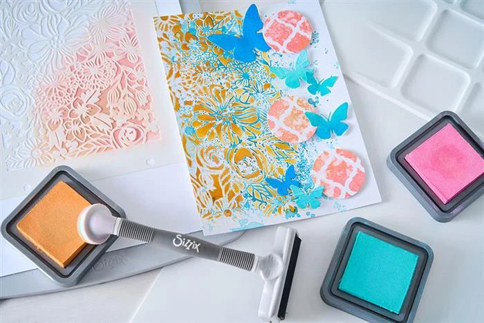 Buildables Botanicals #1 A5 Stencil by Vicki Boutin - Sizzix