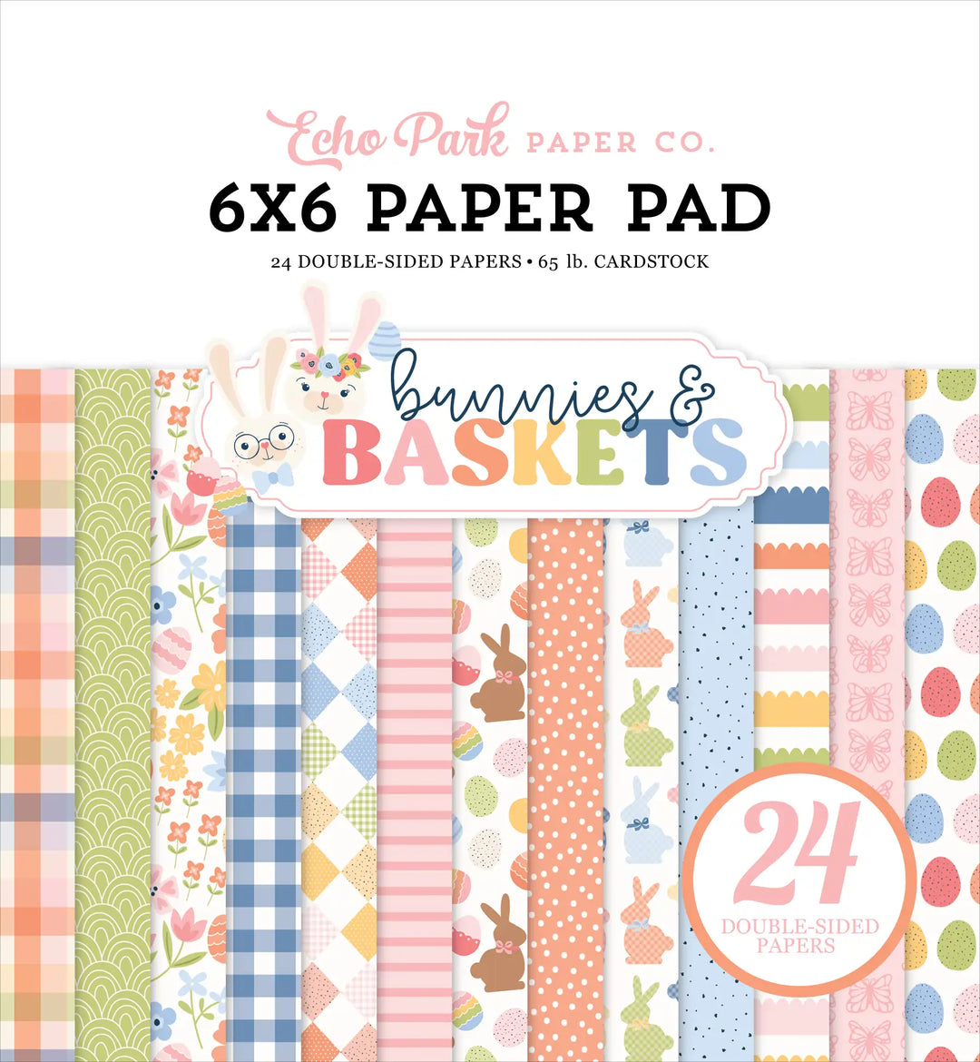 Bunnies And Baskets 6" x 6" Paper Pad - Echo Park