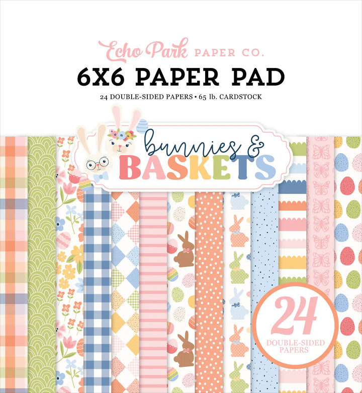 Bunnies And Baskets 6" x 6" Paper Pad - Echo Park