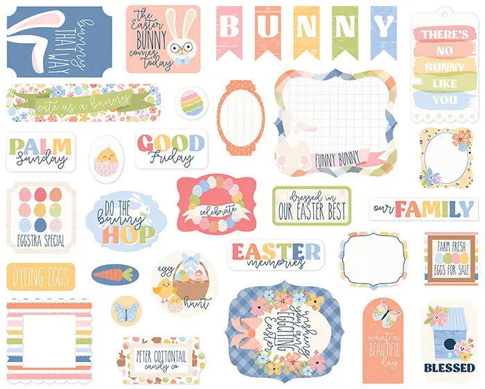 Bunnies And Baskets Ephemera - Echo Park