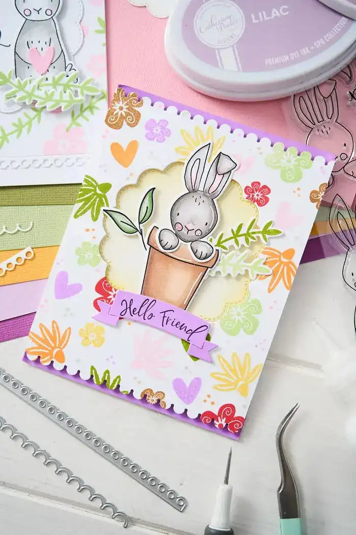 View 6 of Bunny Bits & Blooms Clear Stamps (12 Pack) - Catherine Pooler - Sizzix