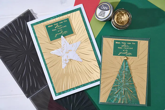 Burst of Bright 3D Embossing Folder with A6 Stencil - Stacey Park - Sizzix