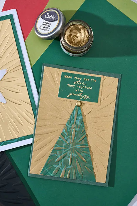 Burst of Bright 3D Embossing Folder with A6 Stencil - Stacey Park - Sizzix