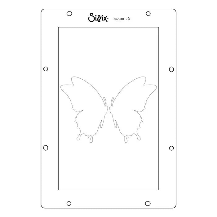 Butterflies Studio Layered Stencils (4 pack) by Willow Wolfe - Sizzix