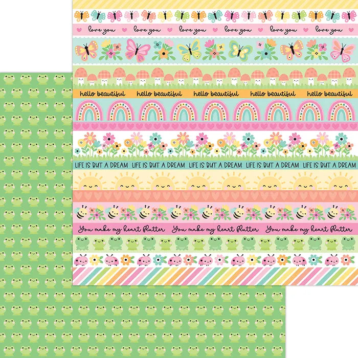 View 11 of Butterfly Kisses 12" x 12" Paper Pack - Doodlebug